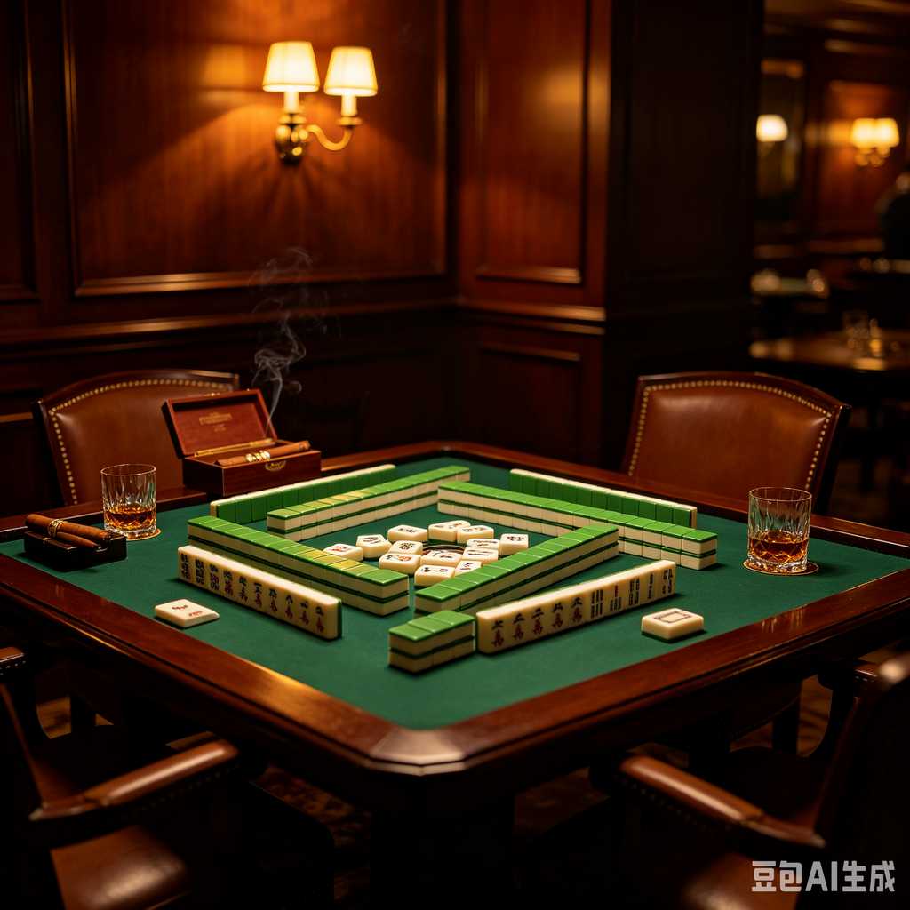retro vintage mahjong set